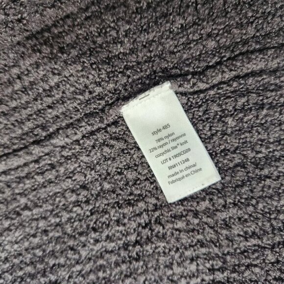 Barefoot Dreams Women's Size Small Cozychic Lite Cardigan Gray Pockets - Picture 2 of 6